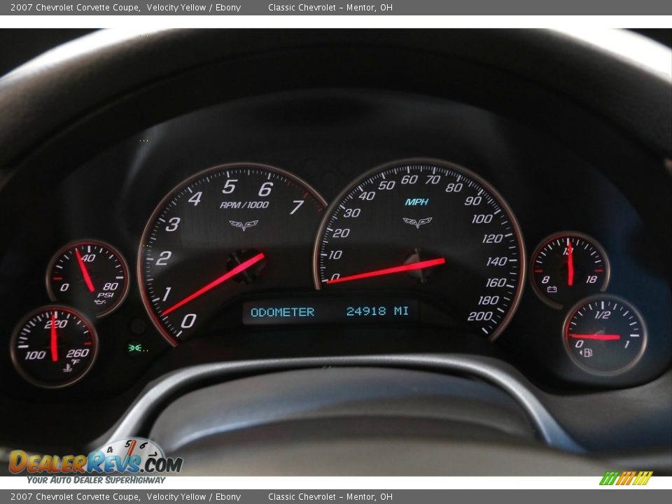 2007 Chevrolet Corvette Coupe Gauges Photo #8