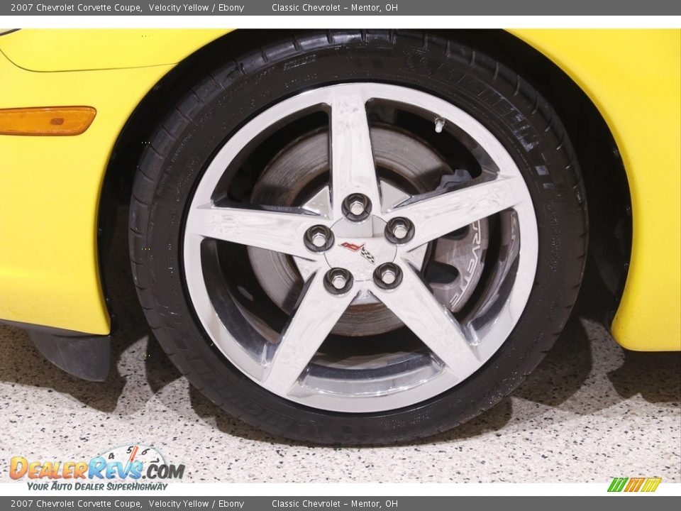 2007 Chevrolet Corvette Coupe Velocity Yellow / Ebony Photo #22