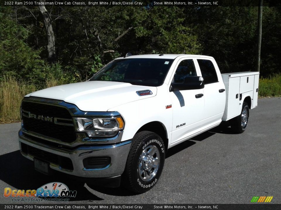 2022 Ram 2500 Tradesman Crew Cab Chassis Bright White / Black/Diesel Gray Photo #2