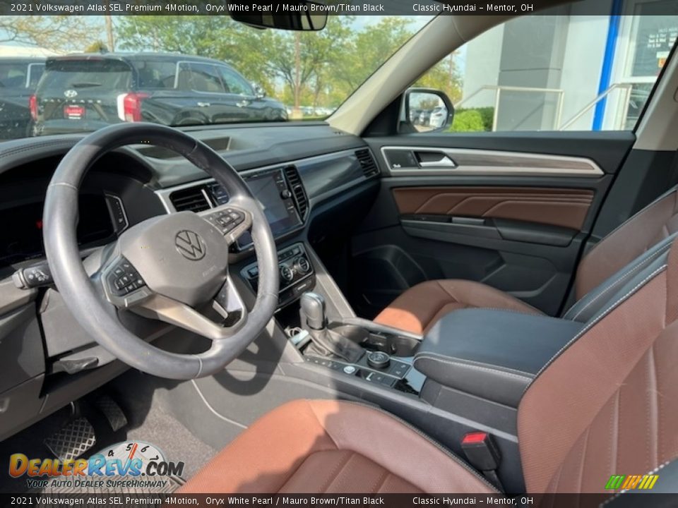 Mauro Brown/Titan Black Interior - 2021 Volkswagen Atlas SEL Premium 4Motion Photo #3