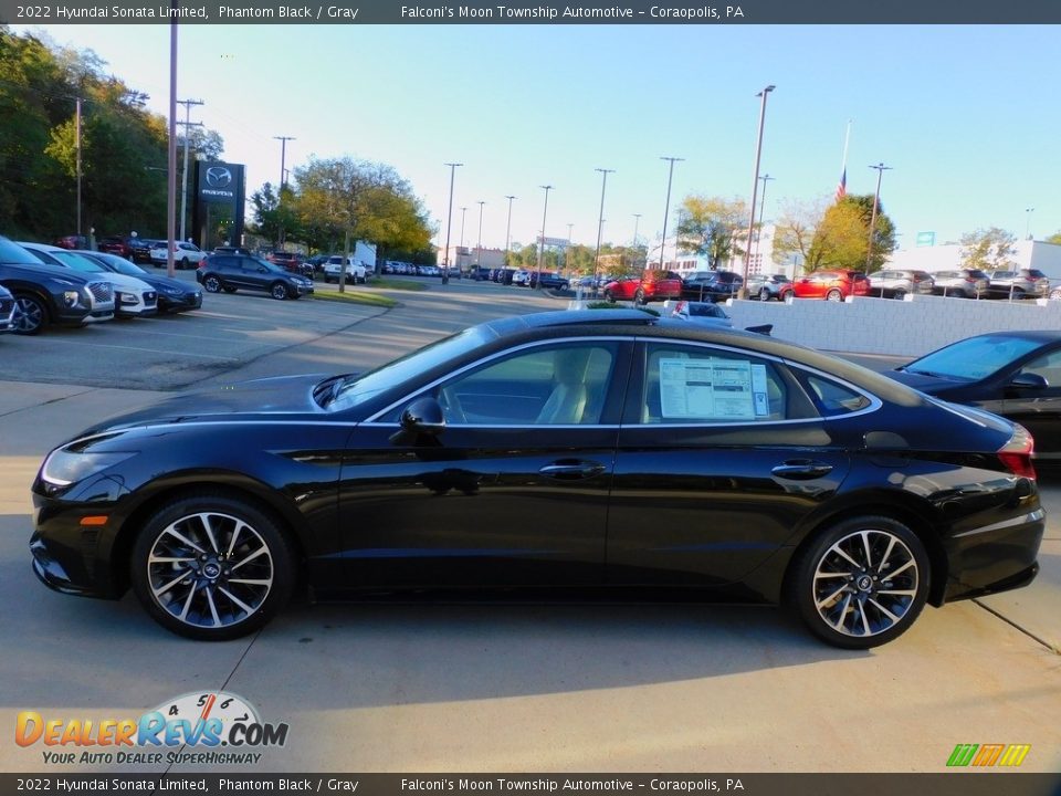 2022 Hyundai Sonata Limited Phantom Black / Gray Photo #6