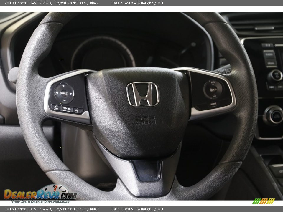 2018 Honda CR-V LX AWD Crystal Black Pearl / Black Photo #7