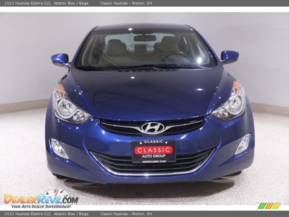 2013 Hyundai Elantra GLS Atlantic Blue / Beige Photo #2