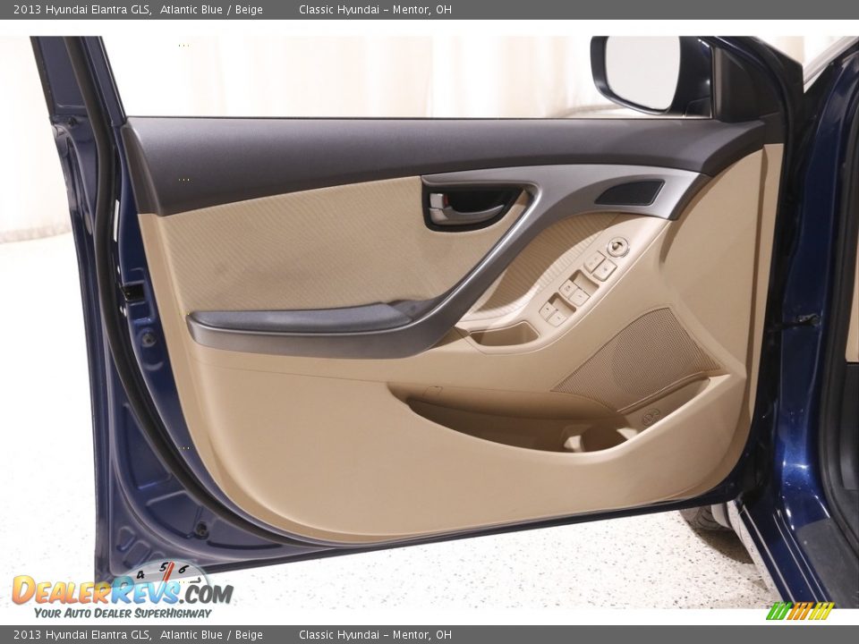 2013 Hyundai Elantra GLS Atlantic Blue / Beige Photo #4