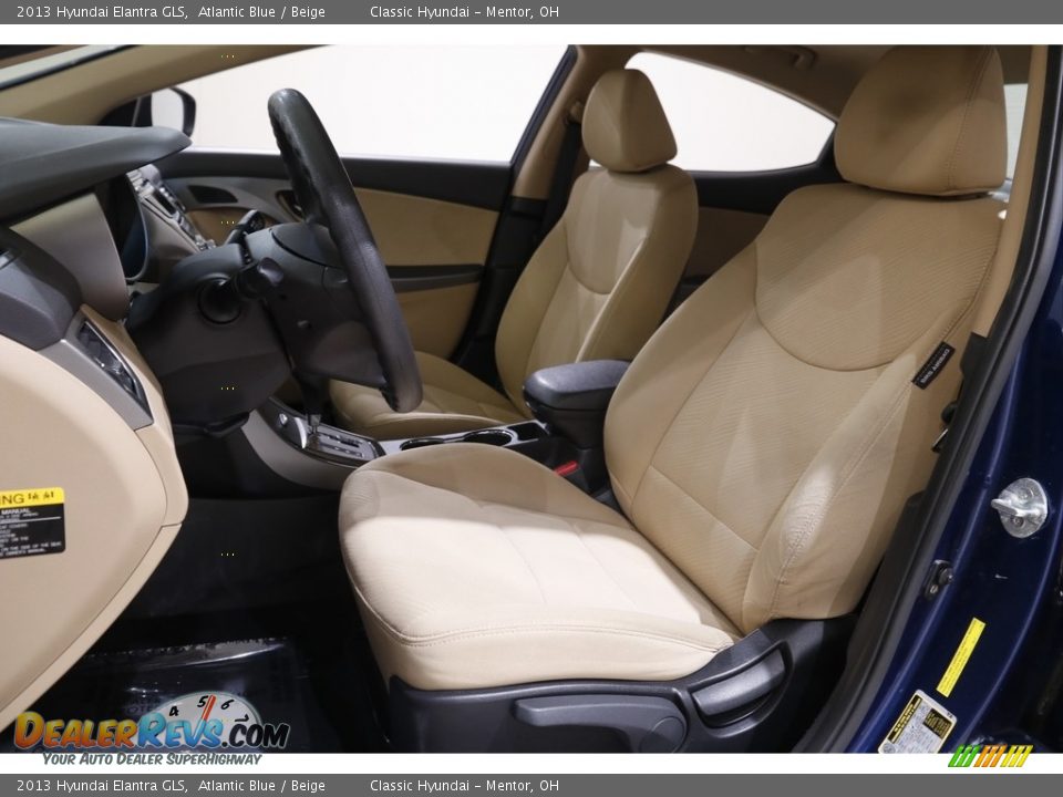2013 Hyundai Elantra GLS Atlantic Blue / Beige Photo #5