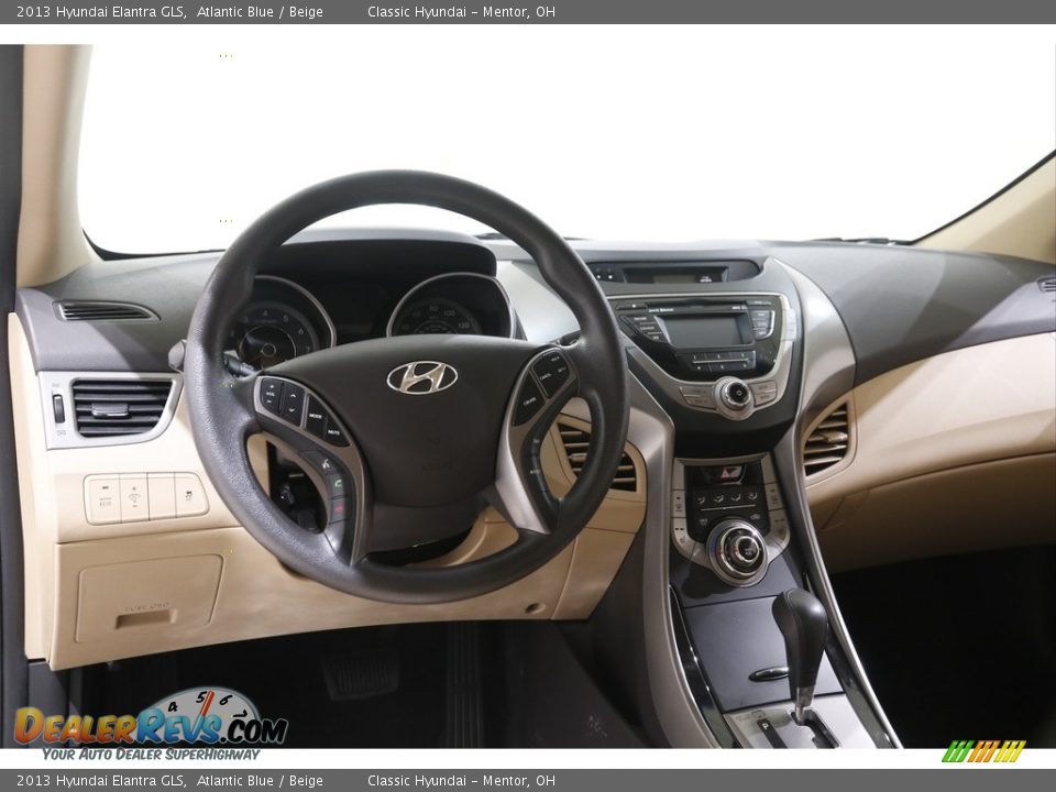 2013 Hyundai Elantra GLS Atlantic Blue / Beige Photo #6