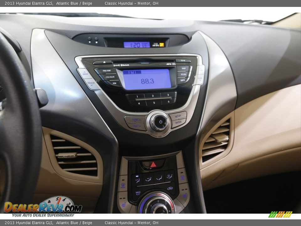 2013 Hyundai Elantra GLS Atlantic Blue / Beige Photo #9