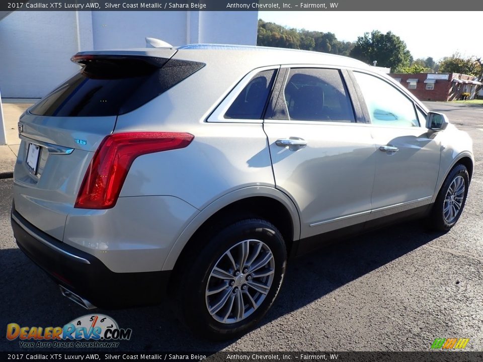 2017 Cadillac XT5 Luxury AWD Silver Coast Metallic / Sahara Beige Photo #3