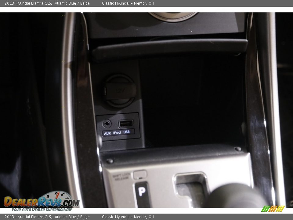 2013 Hyundai Elantra GLS Atlantic Blue / Beige Photo #12