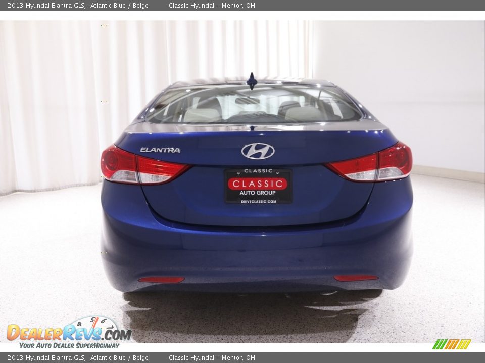 2013 Hyundai Elantra GLS Atlantic Blue / Beige Photo #16
