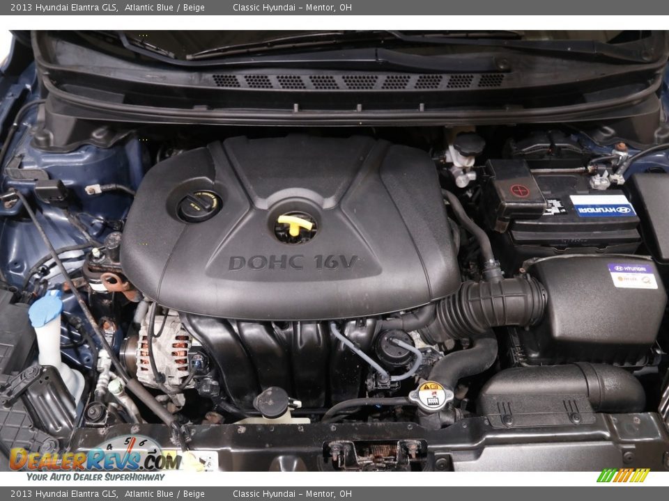 2013 Hyundai Elantra GLS Atlantic Blue / Beige Photo #17