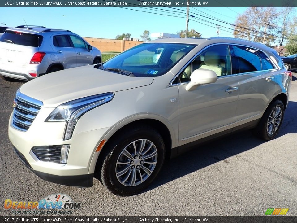 2017 Cadillac XT5 Luxury AWD Silver Coast Metallic / Sahara Beige Photo #8