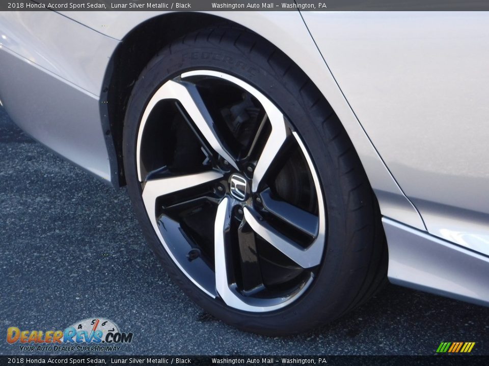 2018 Honda Accord Sport Sedan Lunar Silver Metallic / Black Photo #4