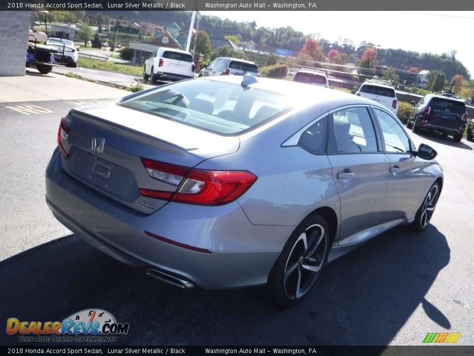 2018 Honda Accord Sport Sedan Lunar Silver Metallic / Black Photo #9