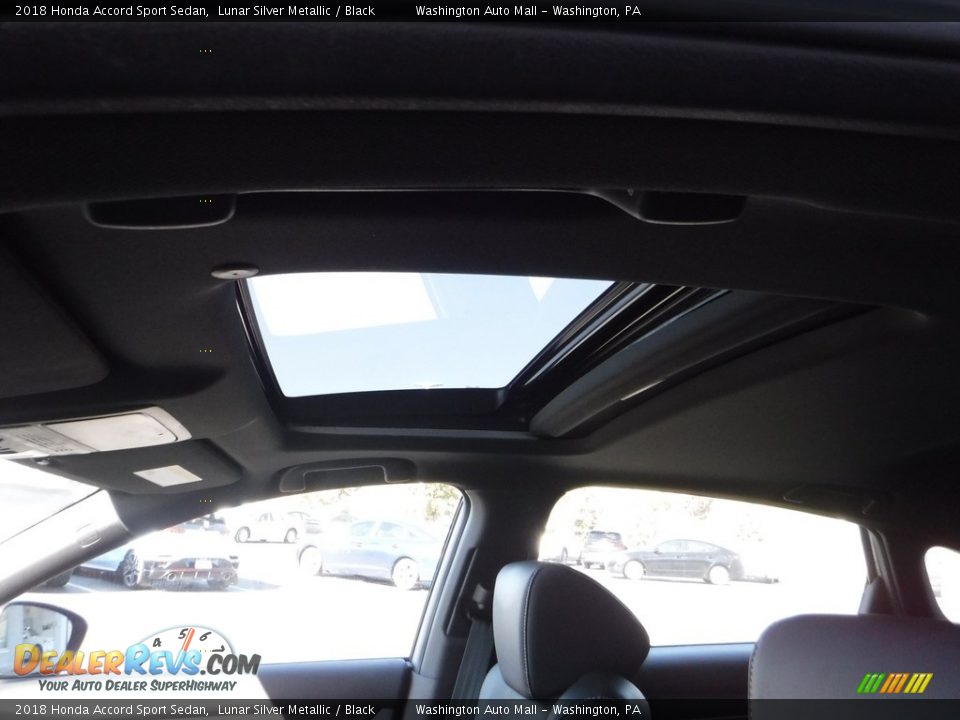 2018 Honda Accord Sport Sedan Lunar Silver Metallic / Black Photo #12