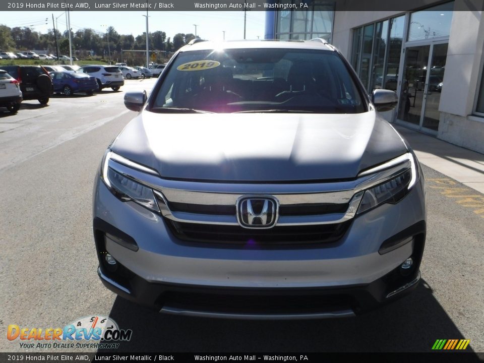 2019 Honda Pilot Elite AWD Lunar Silver Metallic / Black Photo #5