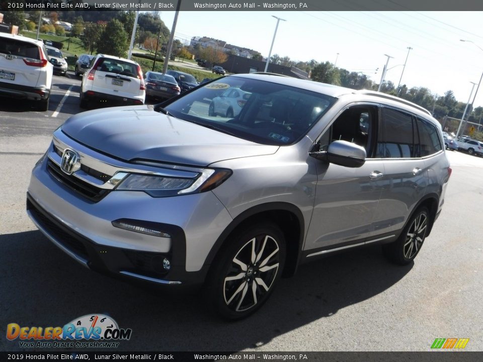 2019 Honda Pilot Elite AWD Lunar Silver Metallic / Black Photo #6