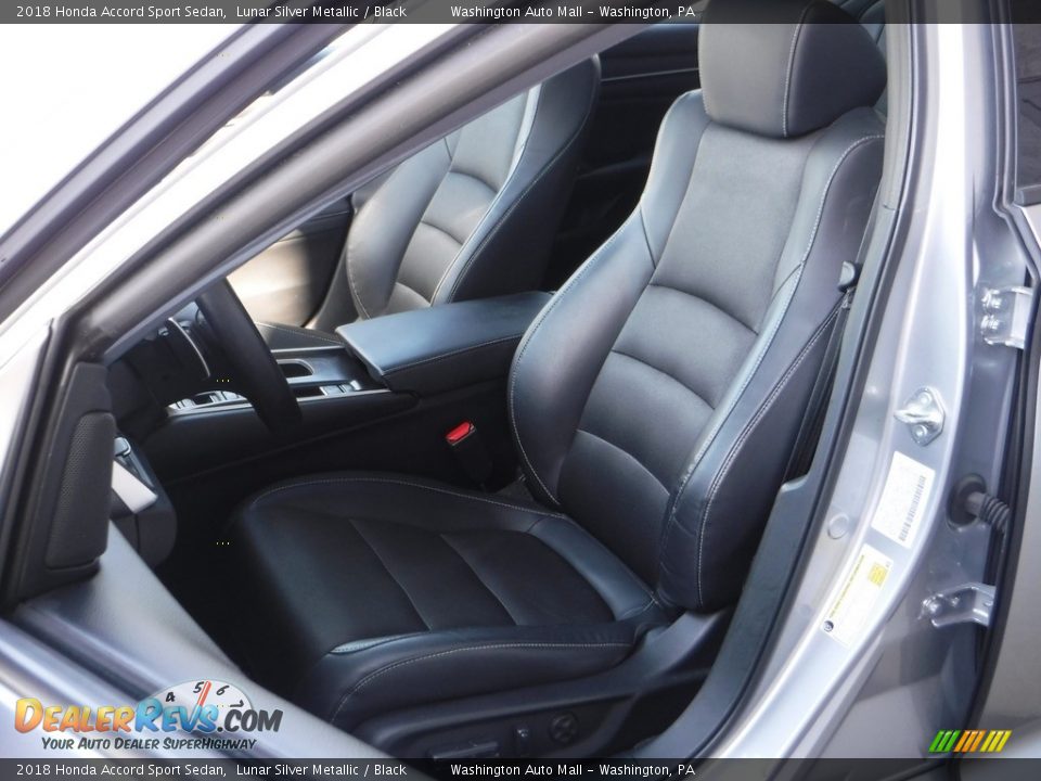 2018 Honda Accord Sport Sedan Lunar Silver Metallic / Black Photo #15