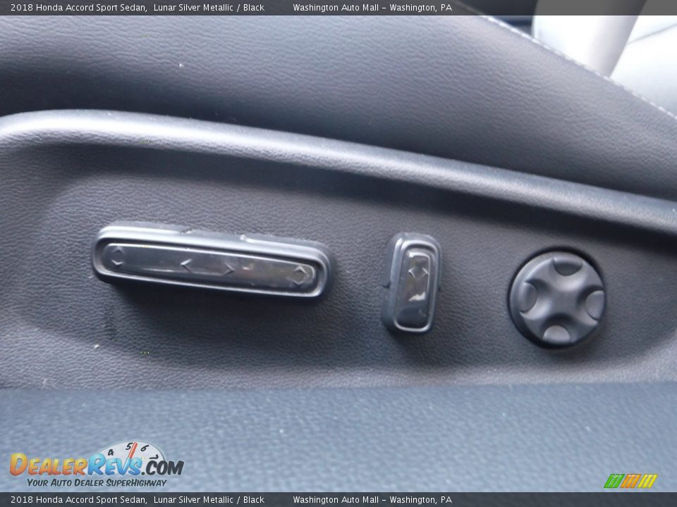 2018 Honda Accord Sport Sedan Lunar Silver Metallic / Black Photo #16