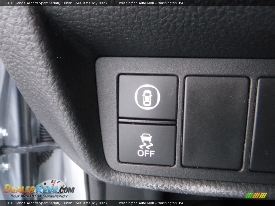 2018 Honda Accord Sport Sedan Lunar Silver Metallic / Black Photo #17