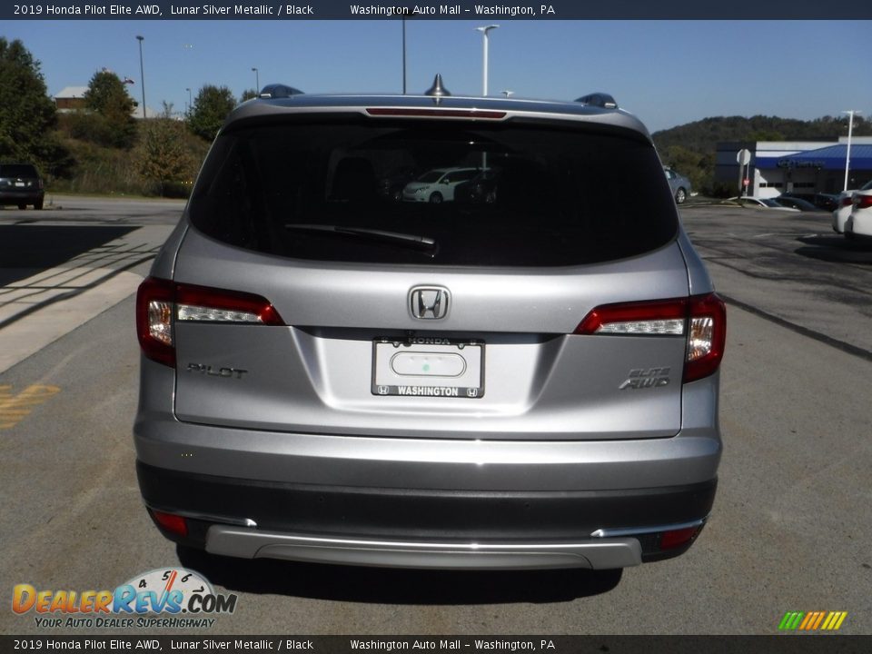 2019 Honda Pilot Elite AWD Lunar Silver Metallic / Black Photo #9