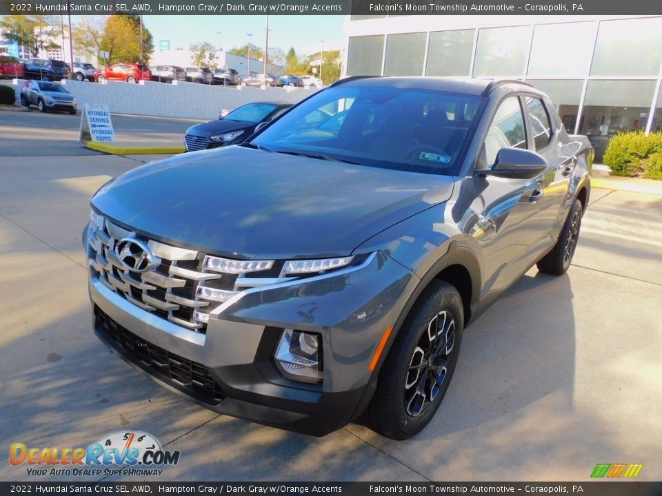 2022 Hyundai Santa Cruz SEL AWD Hampton Gray / Dark Gray w/Orange Accents Photo #7