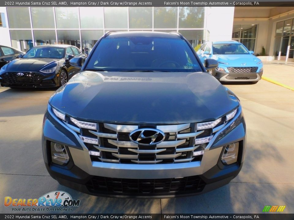 2022 Hyundai Santa Cruz SEL AWD Hampton Gray / Dark Gray w/Orange Accents Photo #8