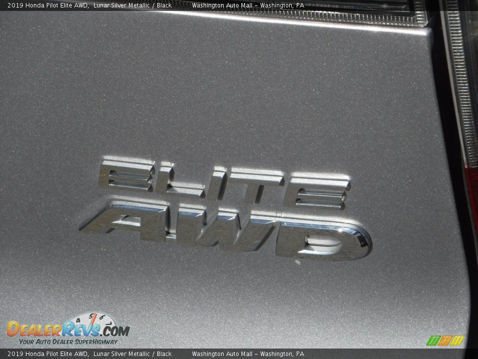 2019 Honda Pilot Elite AWD Lunar Silver Metallic / Black Photo #11