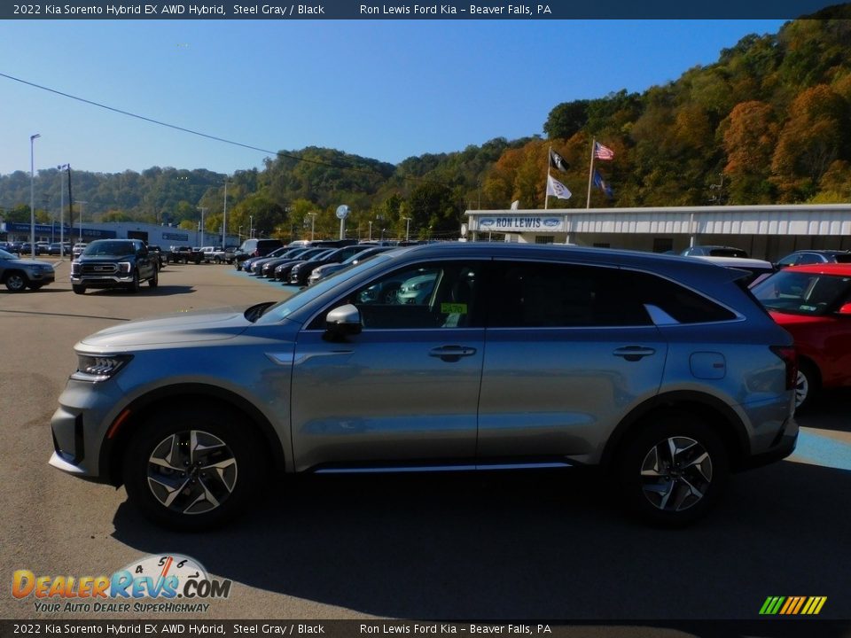 2022 Kia Sorento Hybrid EX AWD Hybrid Steel Gray / Black Photo #6