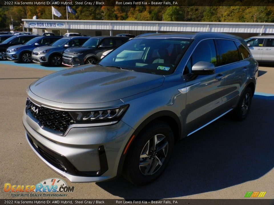 Front 3/4 View of 2022 Kia Sorento Hybrid EX AWD Hybrid Photo #7