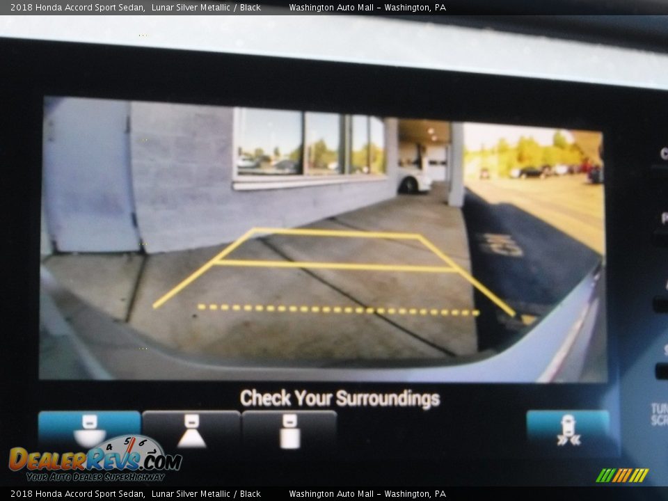 2018 Honda Accord Sport Sedan Lunar Silver Metallic / Black Photo #23