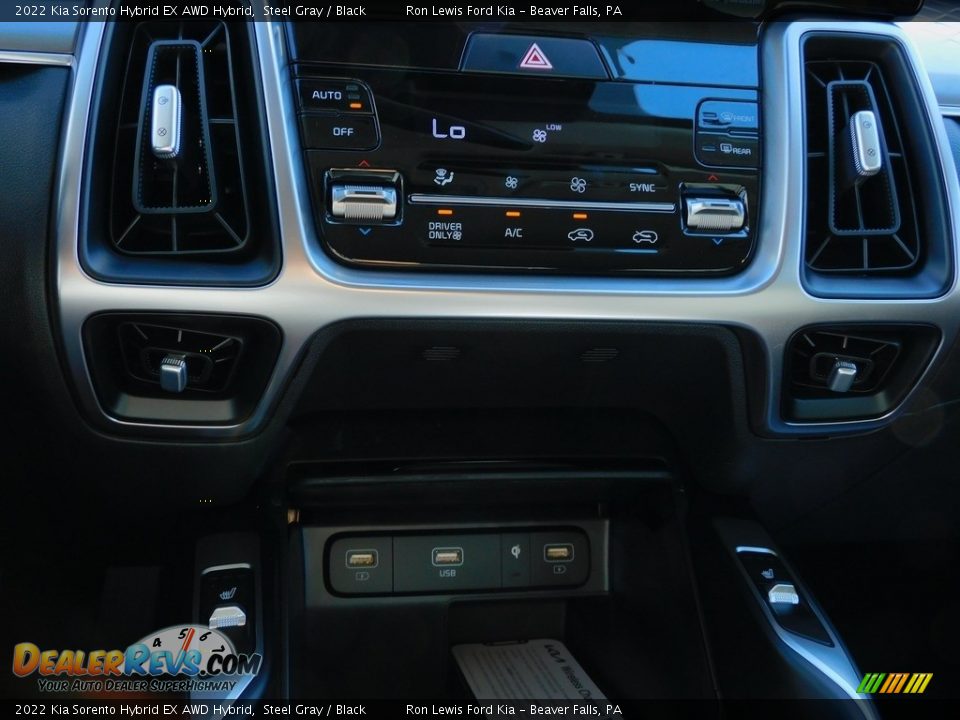 2022 Kia Sorento Hybrid EX AWD Hybrid Steel Gray / Black Photo #18