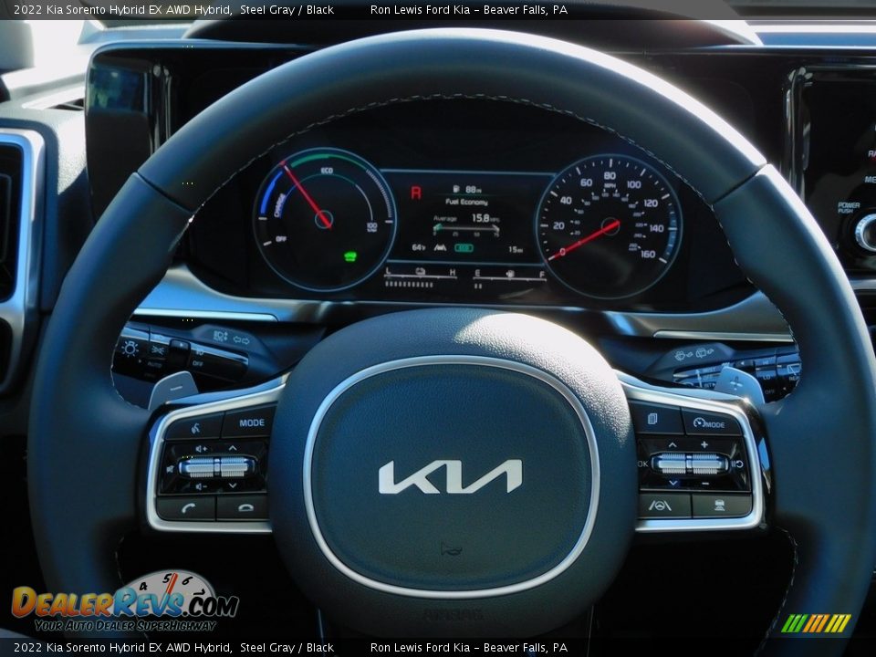 2022 Kia Sorento Hybrid EX AWD Hybrid Steering Wheel Photo #19