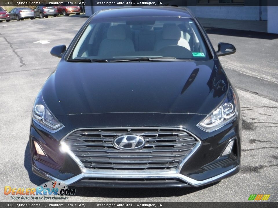 2018 Hyundai Sonata SE Phantom Black / Gray Photo #4