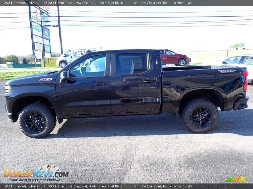 2021 Chevrolet Silverado 1500 LT Trail Boss Crew Cab 4x4 Black / Jet Black Photo #6