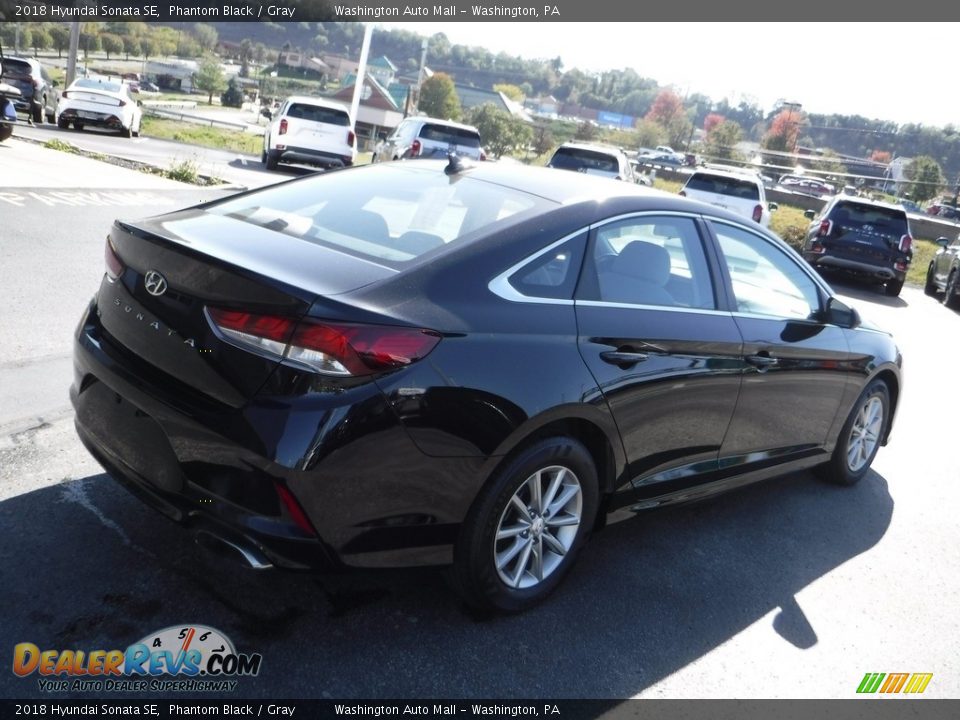 2018 Hyundai Sonata SE Phantom Black / Gray Photo #10