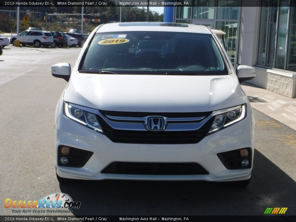 2019 Honda Odyssey EX-L White Diamond Pearl / Gray Photo #5