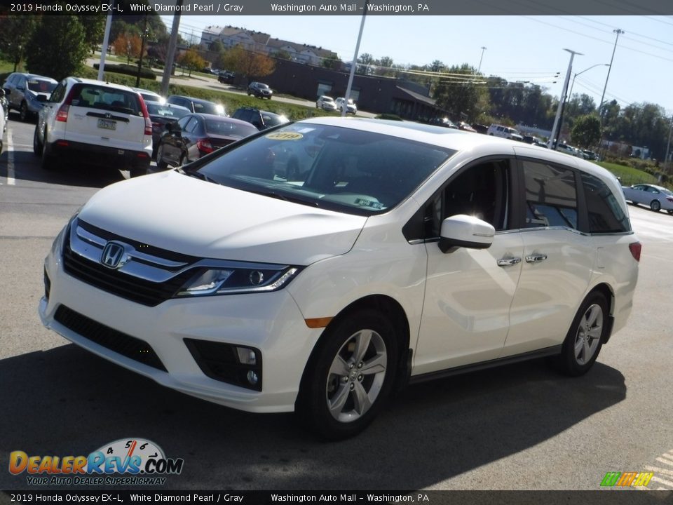 2019 Honda Odyssey EX-L White Diamond Pearl / Gray Photo #6