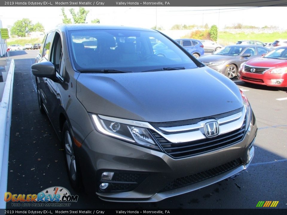 2019 Honda Odyssey EX-L Modern Steel Metallic / Gray Photo #7