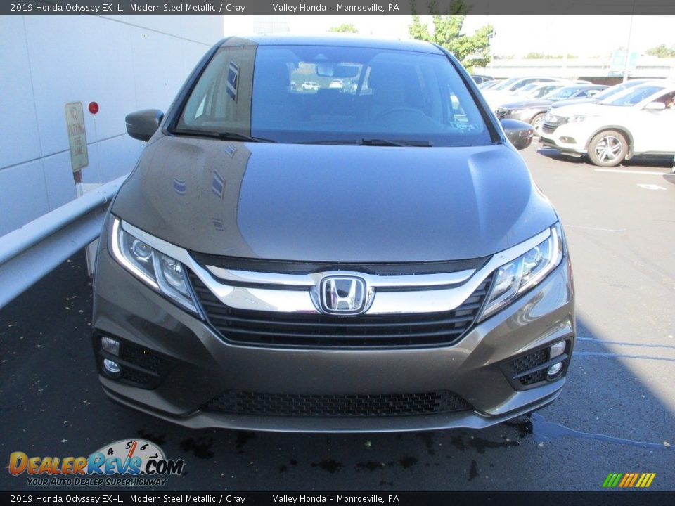 2019 Honda Odyssey EX-L Modern Steel Metallic / Gray Photo #8