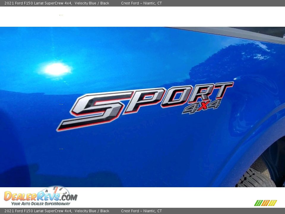 2021 Ford F150 Lariat SuperCrew 4x4 Velocity Blue / Black Photo #9