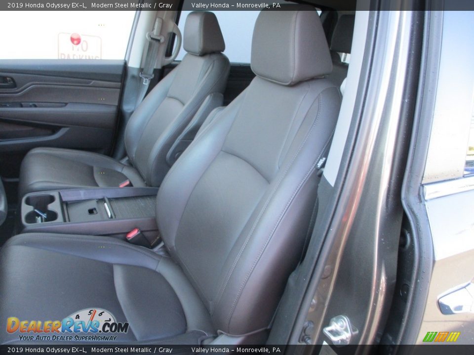 2019 Honda Odyssey EX-L Modern Steel Metallic / Gray Photo #12