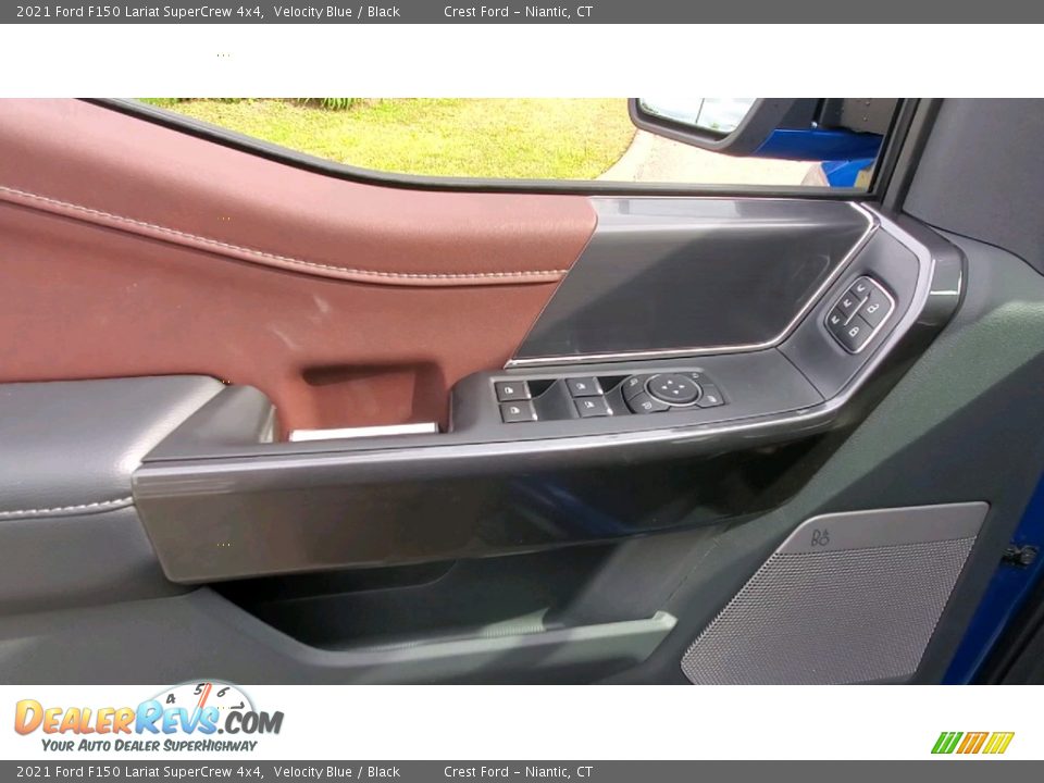 2021 Ford F150 Lariat SuperCrew 4x4 Velocity Blue / Black Photo #12