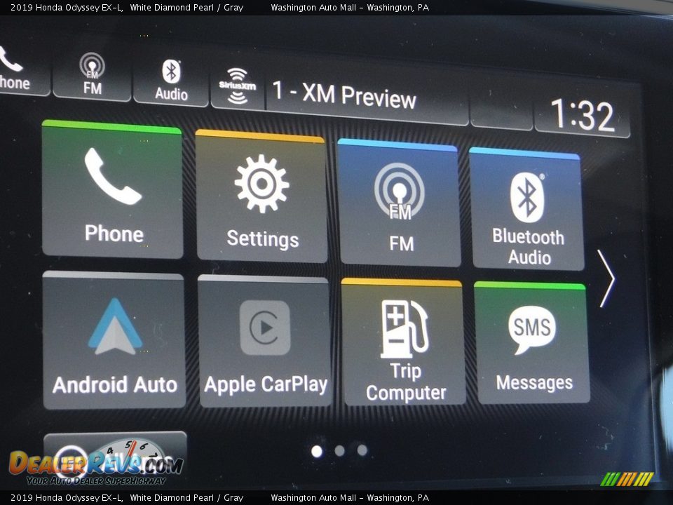 2019 Honda Odyssey EX-L White Diamond Pearl / Gray Photo #27