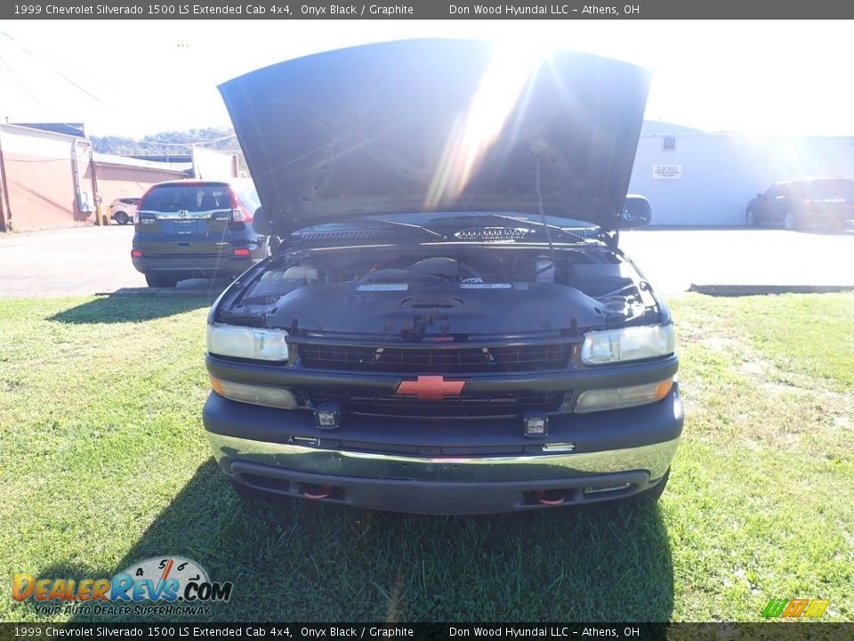 1999 Chevrolet Silverado 1500 LS Extended Cab 4x4 Onyx Black / Graphite Photo #5