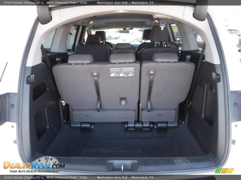 2019 Honda Odyssey EX-L White Diamond Pearl / Gray Photo #35