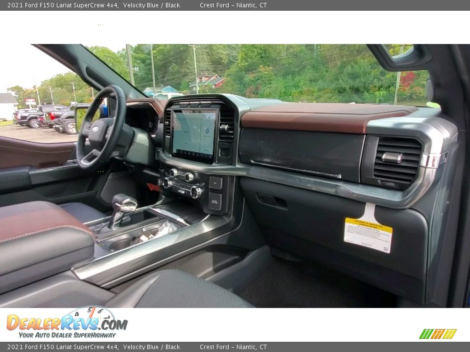 2021 Ford F150 Lariat SuperCrew 4x4 Velocity Blue / Black Photo #25