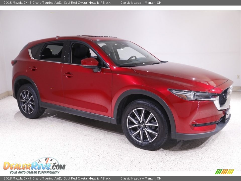 2018 Mazda CX-5 Grand Touring AWD Soul Red Crystal Metallic / Black Photo #1