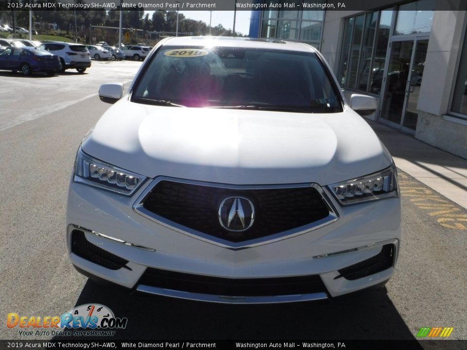 2019 Acura MDX Technology SH-AWD White Diamond Pearl / Parchment Photo #5