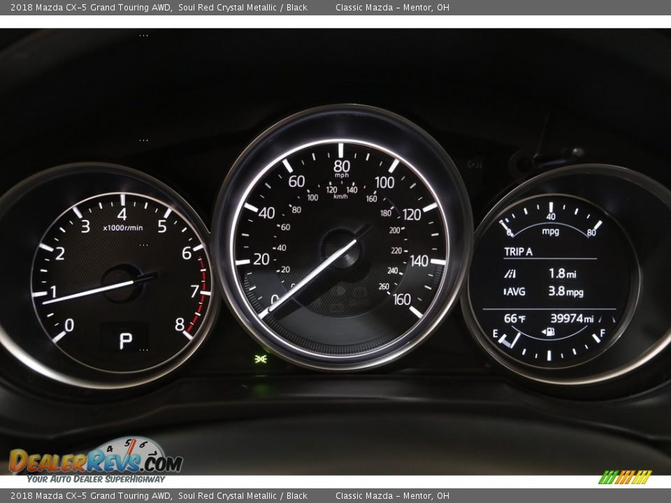 2018 Mazda CX-5 Grand Touring AWD Soul Red Crystal Metallic / Black Photo #8